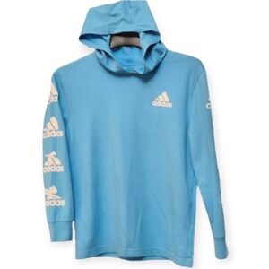 💥adidas Long Sleeve Hooded Shirt Youth Size Small (8)
